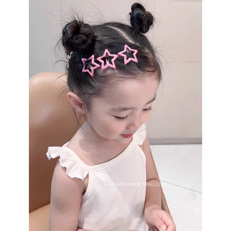พร้อมส่งจากไทย กิ๊บติดผมรูปดาวสไตล์y2kขนาด3cm. 6ชิ้น/เซท กิ๊บติดผมน่ารัก กิ๊บติดผมแฟชั่น