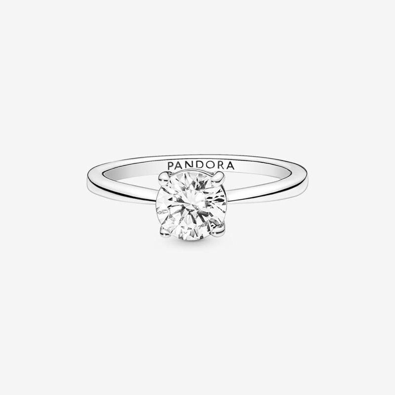 (พร้อมส่งทีไทย)pandora แหวนเงิน 925 ประดับเพทาย รูปนกพิราบ ไข่หรูหรา สําหรับผู้หญิง
