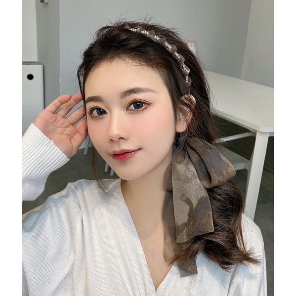 [พร้อมส่งในไทย] ที่คาดผม ริบบิ้นโบว์ เกาหลี สําหรับผู้หญิง แฟชั่นหวาน เครื่องประดับผม A088