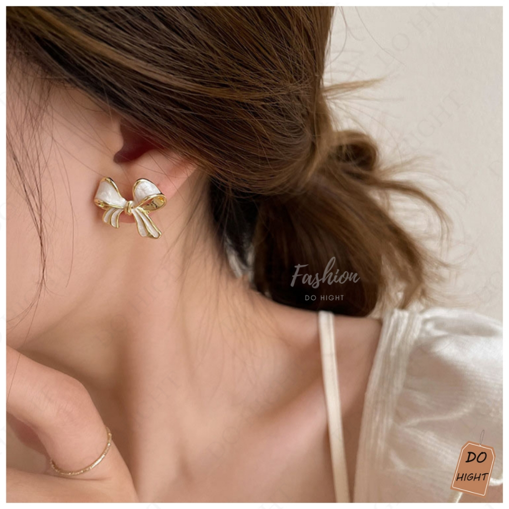 พร้อมส่ง⚡ มีเก็บเงินปลายทาง  ต่างหูแฟชั่น สไตล์เกาหลี (ราคาต่อ 1 คู่) : Do hight