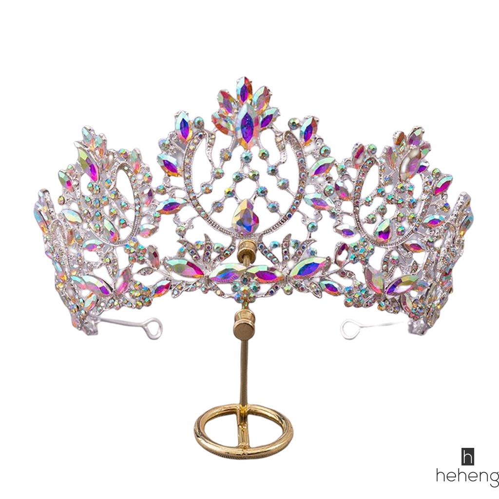 มงกุฎแต่งงาน Rhinestone และ Tiaras เครื่องแต่งกายอุปกรณ์ผมปาร์ตี้เจ้าหญิง Headbands สําหรับอุปกรณ์ผมสาว