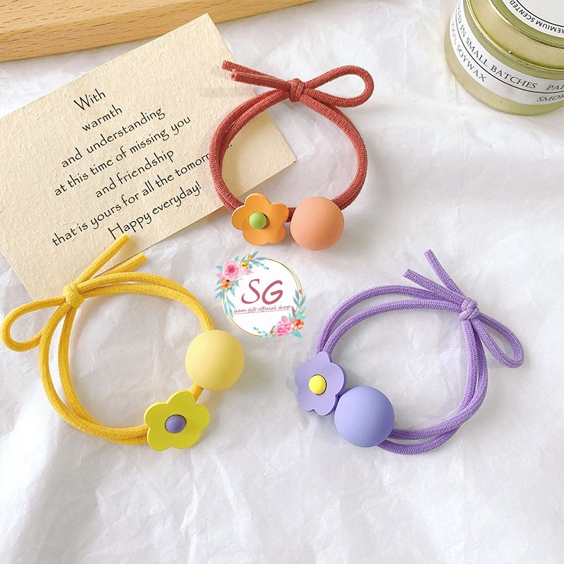 ยางรัดผมเด็ก สุ่มสี ยางรัดผม ราคา/1 เส้น