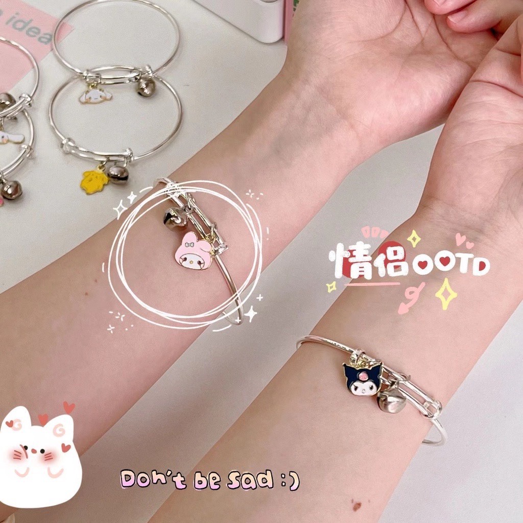 ร้านไทย ส่งถึงใน 3 วัน กำไลข้อมือ sanrio ลาย Kulomi Cinnamon Dog การ์ตูน เด็ก สไตล์ญี่ปุ่น เครื่องประดับ B85