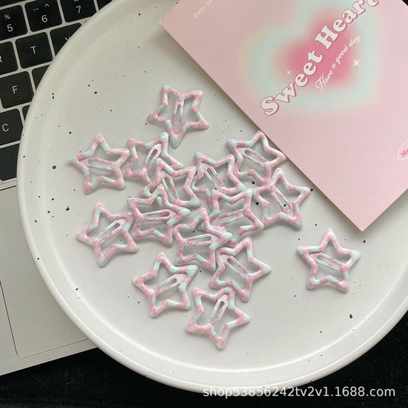 ร้านไทยพร้อมส่ง  กิ๊บติดผม กิฟดาว กิ๊บโบว์ กิฟติดผมน่ารัก จำนวน2ชิ้น
