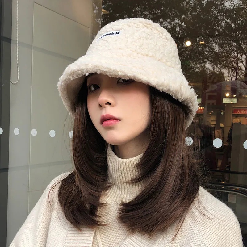 วิกผม หมวกวิก แบบบูรณาการ Wig cap แฮร์พีช สวมใส่ง่าย ผมสีน้ำตาลเข้ม