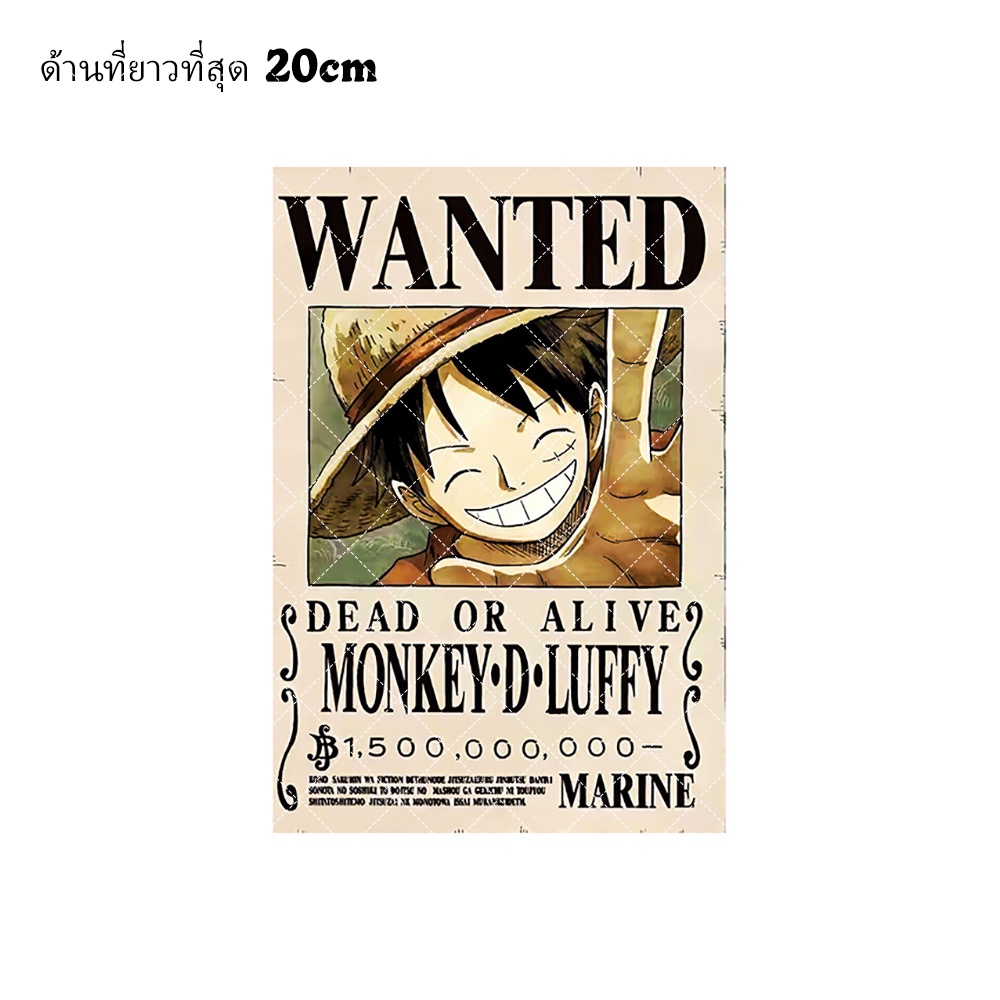 สติกเกอร์ไวนิล ลายอนิเมะญี่ปุ่น One Piece ซักล้างได้ สําหรับติดตกแต่งเสื้อผ้า DIY