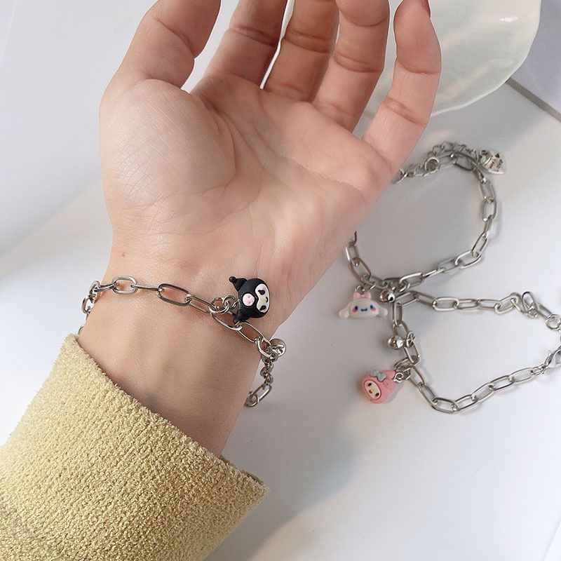 สร้อยข้อมือ ลายการ์ตูนเมโลดี้ คุโรมิน่ารัก เหมาะกับของขวัญวันเกิด สําหรับผู้หญิง