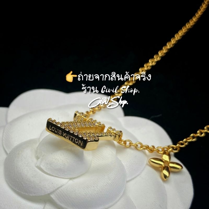 สร้อยคอL V สร้อยเพชร Ori 1.1 (พร้อมส่งในไทย)แป๊ะทุกจุด