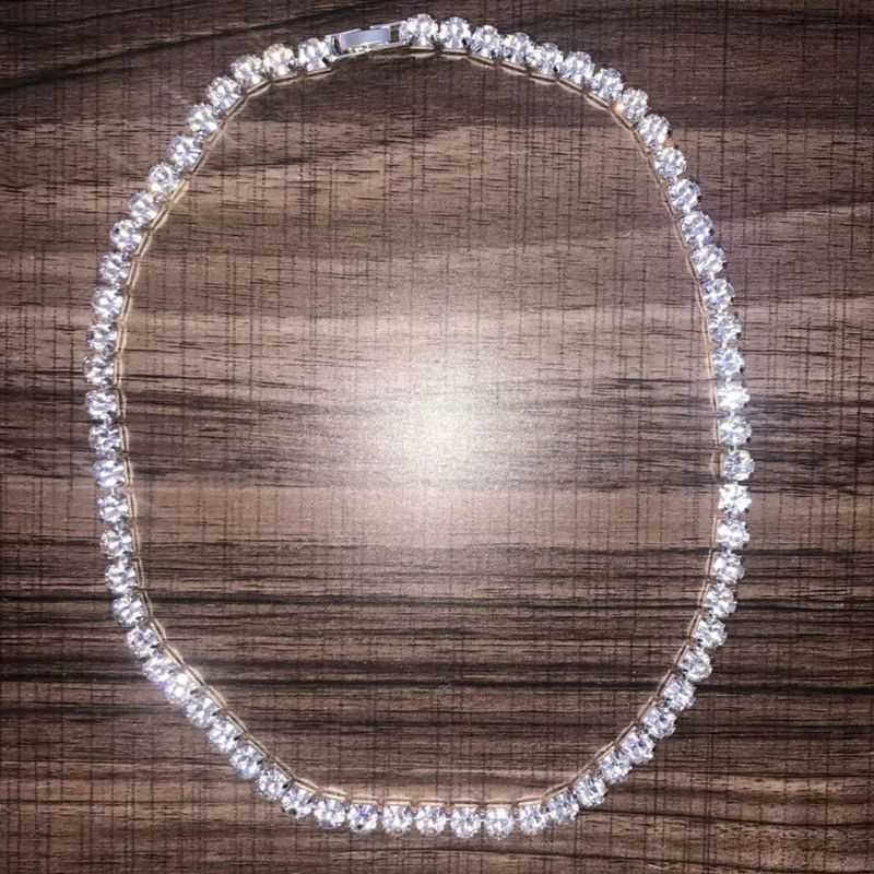สร้อยคอเพชรCz   4mm.