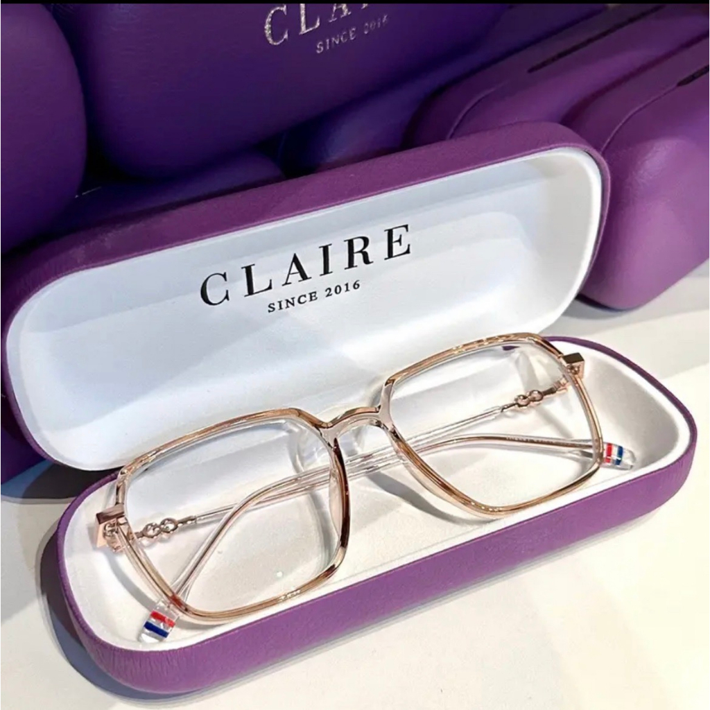 (สายตาสั้น) CLAIRE CD : แว่นสายตาสั้นกรองแสงออกแดดเปลี่ยนสี Candy สายตาสั้น 50-400 กรองแสง ตัดแสง