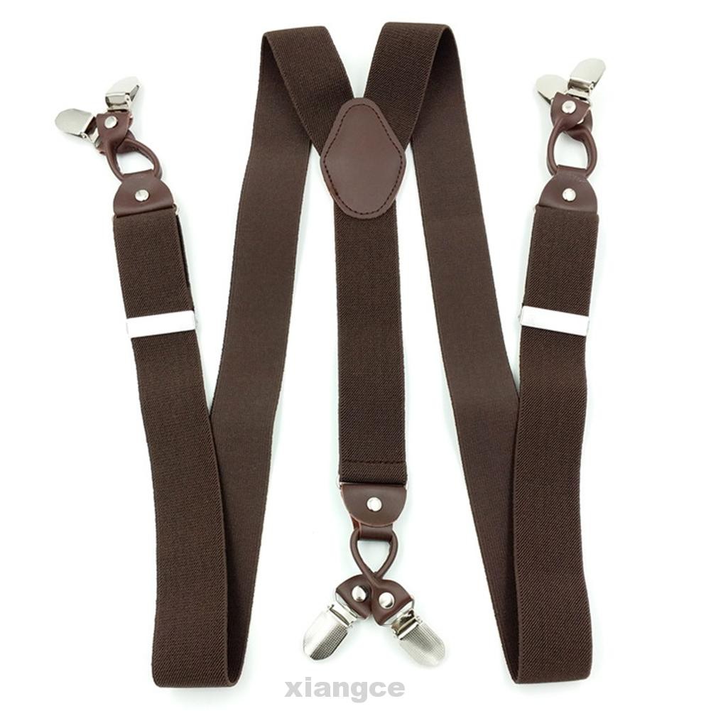 สายเอี๊ยมหนังแบบพกพาสําหรับผู้ชาย Suspenders