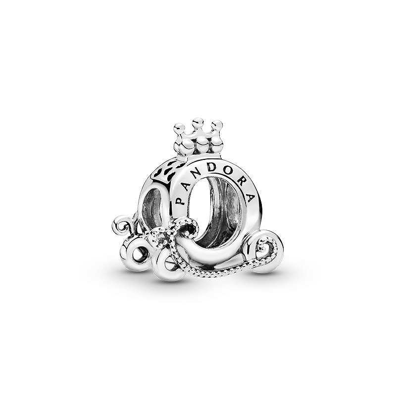 ส่งฟรี PANDORA Charm Shining Crown Carriage String Decoration Simple Design Bracelet Fashion สร้อยข้อมือ เครื่องประดับ พร้อมส่ง แท