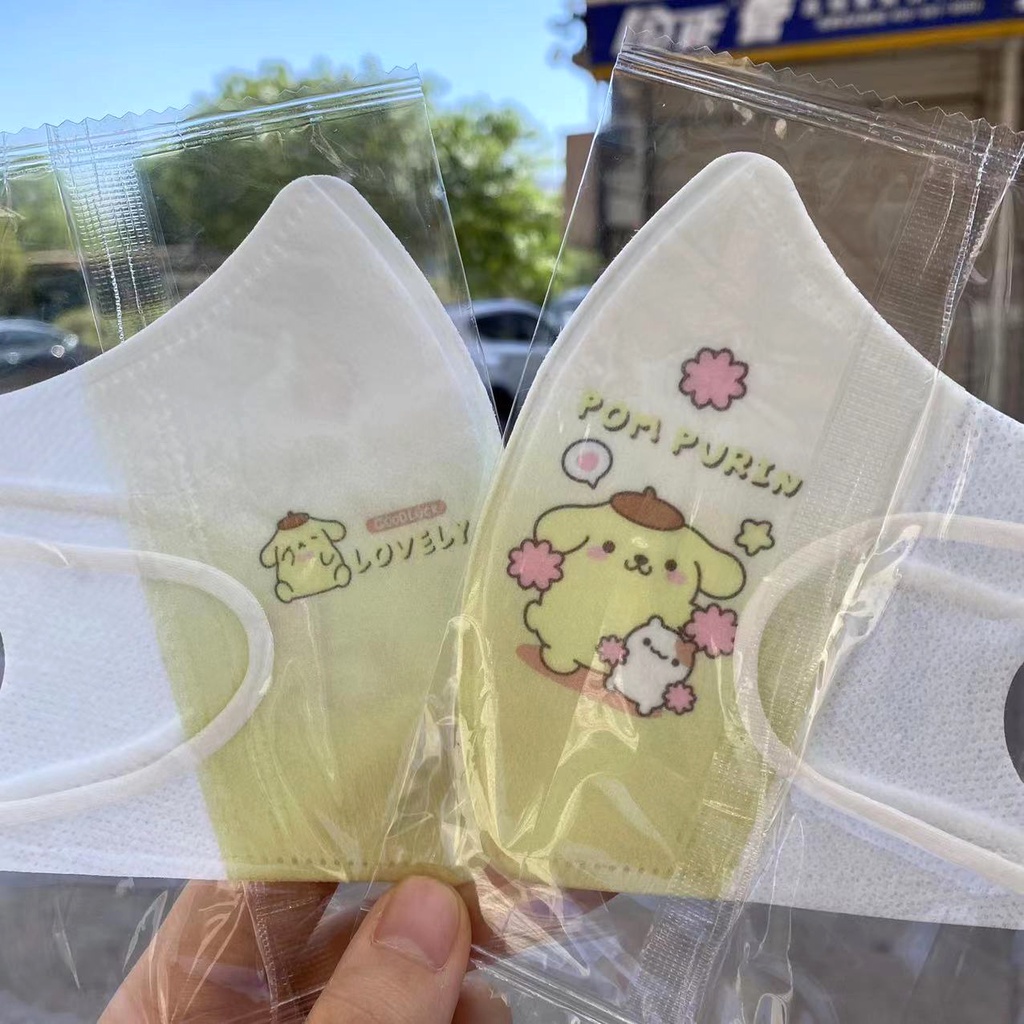 หน้ากากอนามัย พิมพ์ลายการ์ตูน Stella 3 มิติ แบบใช้แล้วทิ้ง สําหรับเด็ก 4-14 ปี 50 ชิ้น