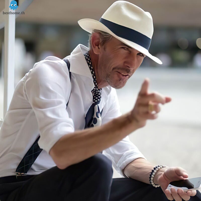 หมวก Fedora สีขาว สําหรับผู้หญิง ผู้ชาย หนึ่งขนาด เหมาะกับผู้ใหญ่ เด็กโต และวัยรุ่น