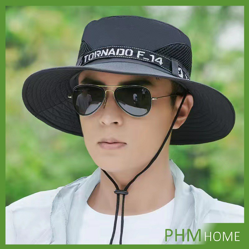 หมวกกันแดด มีตะข่ายระบ่ายอากาศ