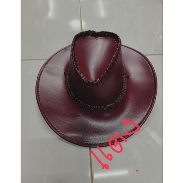 หมวกคาวบอยหนังเทียมพร้อมส่ง  สินค้าพร้อมส่งในไทย