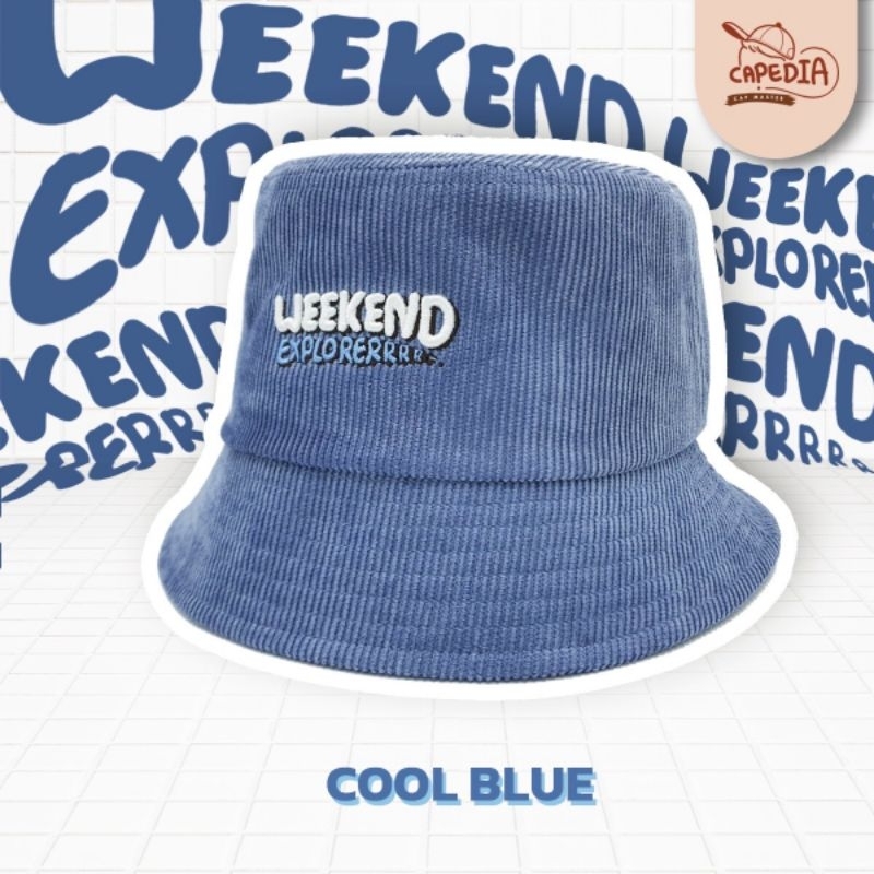 หมวกบักเก็ต น่ารัก ลูกฟูก ❤️ WEEKEND EXPLORER ❤️ ทรงปีกหุบๆ น่ารักมากๆ แบบใหม่ล่าสุด
