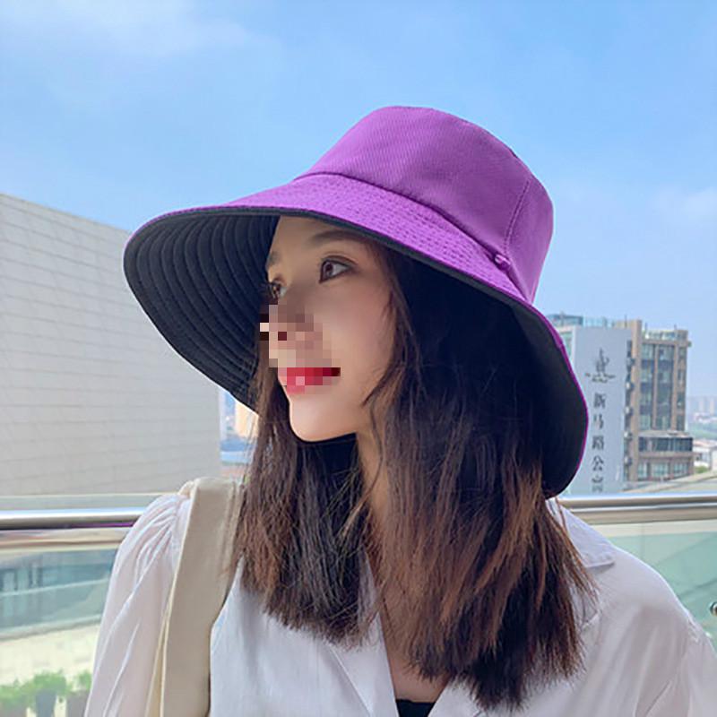หมวกบัคเก็ตกันแดด ใส่ได้ทั้ง2ด้าน ปีกกว้าง หมวกแฟชั่นสำหรับผู้ชายและผู้หญิง(B02)