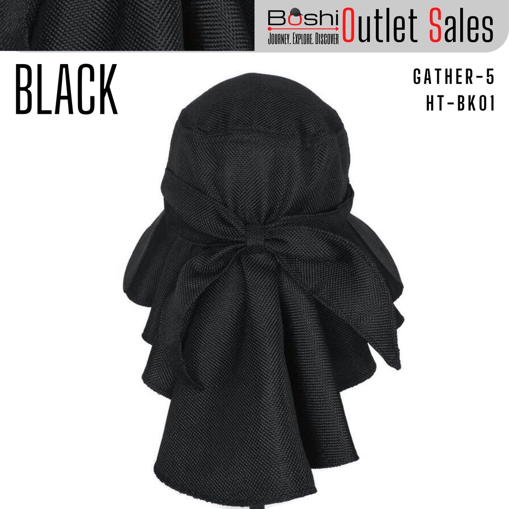 หมวกปีกกว้าง BOSHI GATHER HAT JP-STYLE ปรับไซส์ได้ 57-61 cm. ( GATHER 5 )