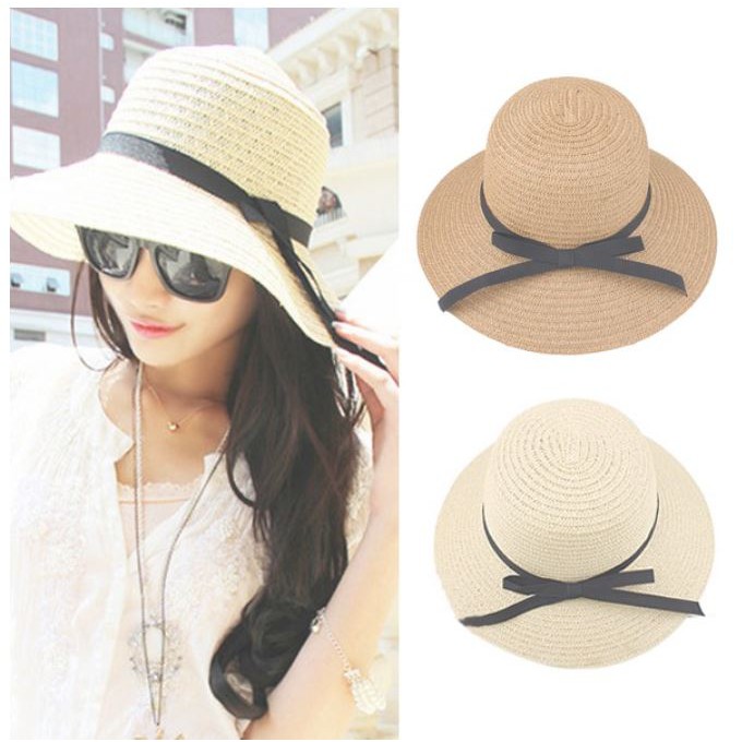 หมวกสาน Summer Beach hat !!! (B10) หมวกกันแดด
