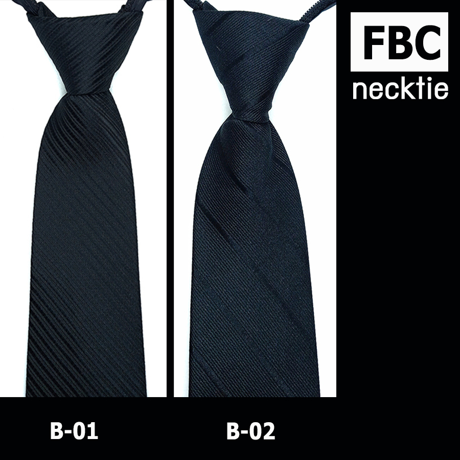 หลากสี 19 แบบเนคไทสำเร็จรูป ไม่ต้องผูก แบบซิป Men Zipper Tie Lazy Ties Fashion (FBC BRAND)ทันสมัย เรียบหรู มีสไตล์