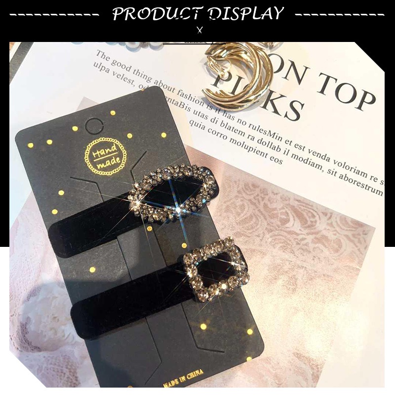 อารมณ์ Rhinestone BB คลิปสำหรับผู้หญิงกลิ่นเล็ก ๆ น้อย ๆ ด้านข้างคลิปหนีบอ่อนคลิป