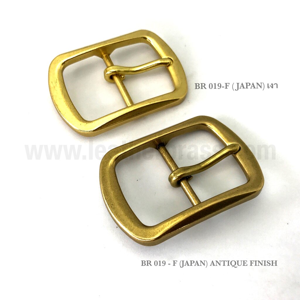 ฺBR019-F Japan หัวเข็มขัดทองเหลือง แบบ F ทรงญี่ปุ่น ขนาด 38 มิล หรือ 1.5 นิ้ว leatherbrass ** ราคาต่อชิิ้น**