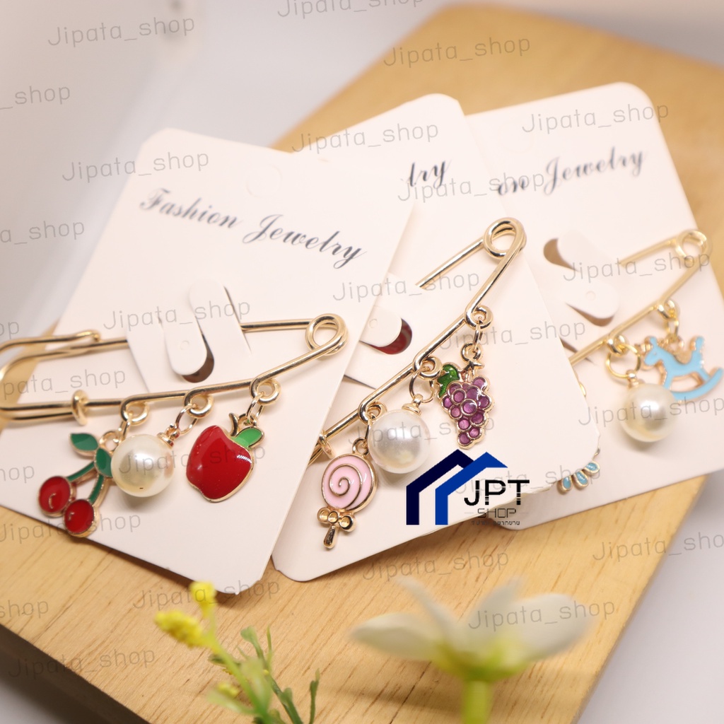 เข็มกลัดคนท้อง + จี้น่ารักๆ เข็มกลัด ติดเสื้อ พร้อมจี้