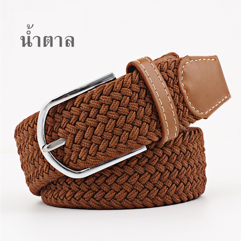 เข็มขัดผู้หญิง เข็มขัดผ้า Canvas สไตล์เกาหลี