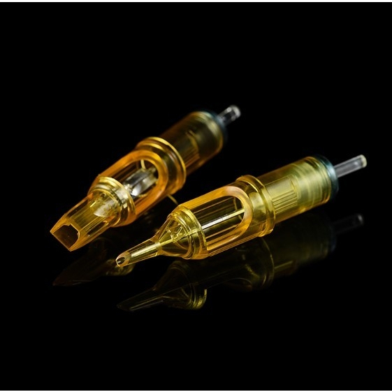 เข็มฮ็อคเดินเส้น ลงสีลงเงา เข็มสัก ( RL RM M1 RS ) YELLOW DRAGON FLY  [  20 ชิ้นต่อกล่อง ]