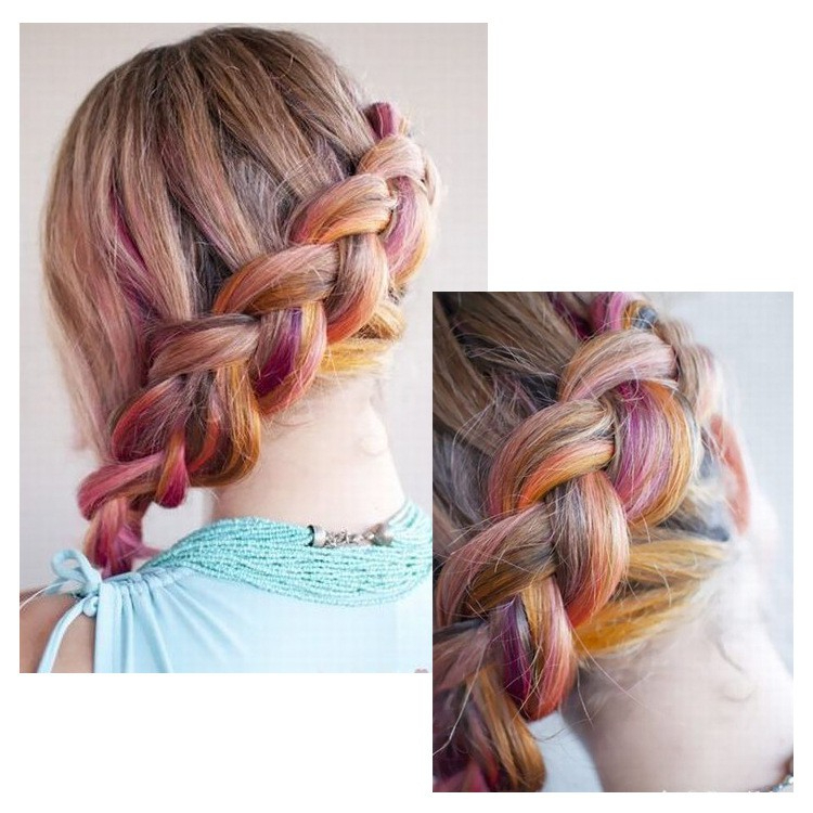 เฉพาะจุด วิกผม ไฮไลท์สี เกาหลี สีที่กำลังมาแรง ไฮไลท์สี เนื้อเบา ombré