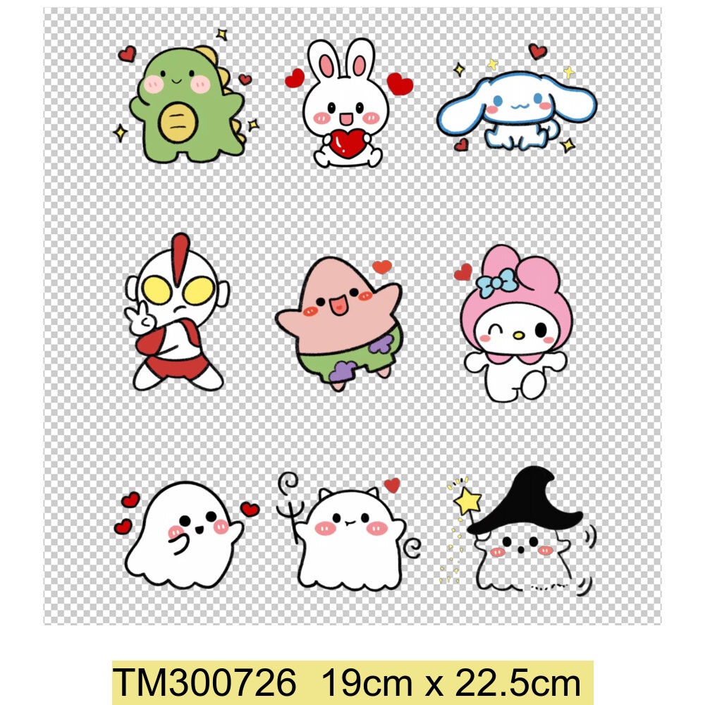 แผ่นแพทช์ พิมพ์ลาย Winnie The Pooh and Stitch มีกาวในตัว สําหรับเด็ก