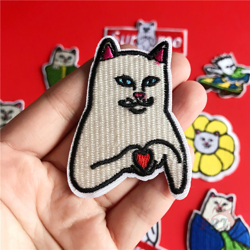 แฟชั่น Brand : Ripndip แผ่นผ้าเย็บปักลาย Diy สําหรับเย็บปักตกแต่งเสื้อผ้า 1 ชิ้น