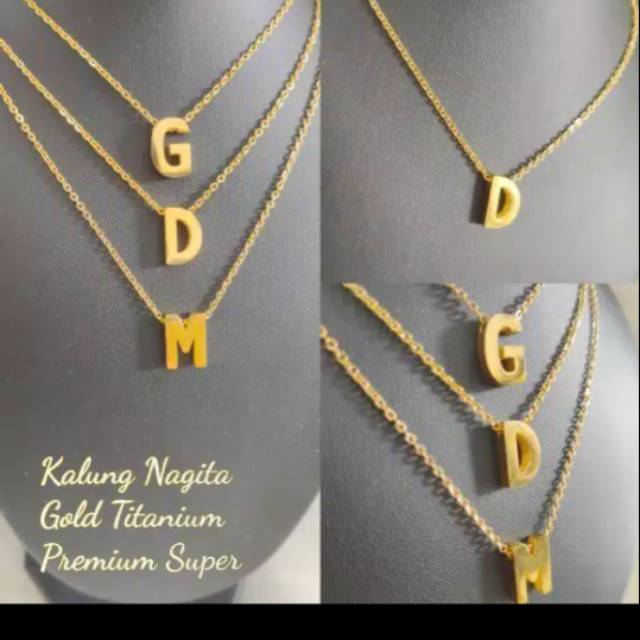 แฟชั่นผู้หญิง ชุบทอง ตัวอักษรเริ่มต้น A-Z จี้สร้อยคอโซ่ เสื้อกันหนาว สร้อยคอ ชื่อ