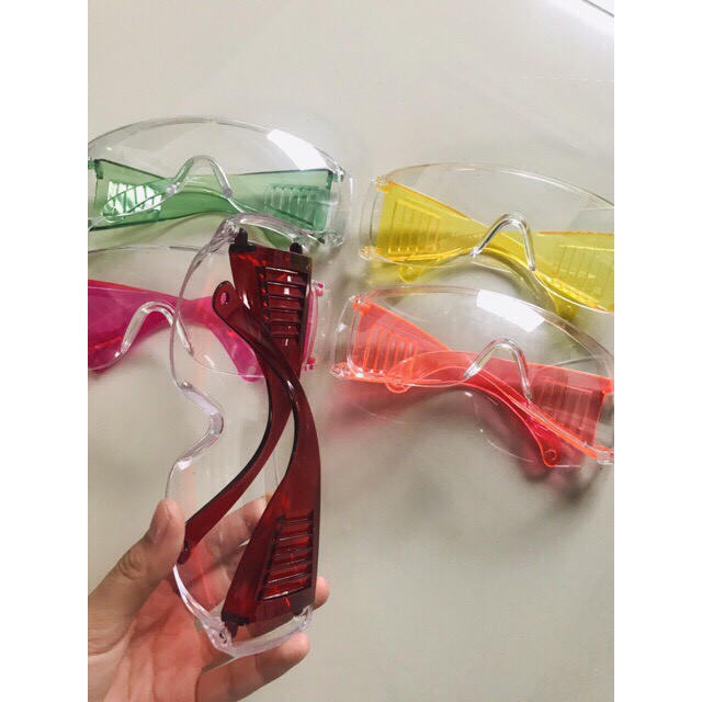 แว่นกันน้ำ แว่นตา ป้องกัน หลากสี แฟชั่น กันแดด กันลม สีสันสดใส