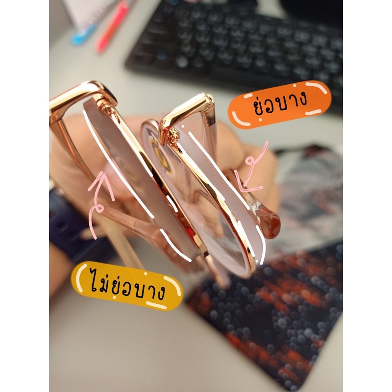 แว่นสายตาสั้นทรงหยดน้ำ -4.50 ถึง -6.00 เลนส์มัลติโค้ท เลนส์ย่อบาง1.6 รุ่น K3121