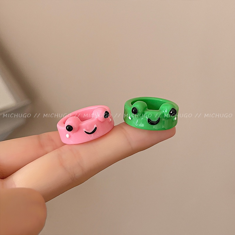แหวนอะคริลิค รูปกบน่ารัก 520 คู่