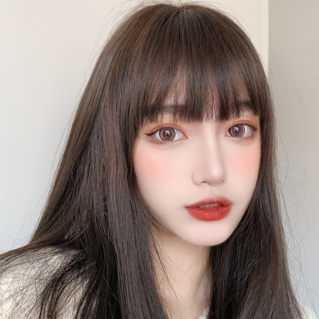แฮร์พีชหน้าม้า หน้าม้าซีทรู ไม่มีจอน แบบกิ๊บBB ผมนิ่ม  ติดง่าย 3เฉดสี