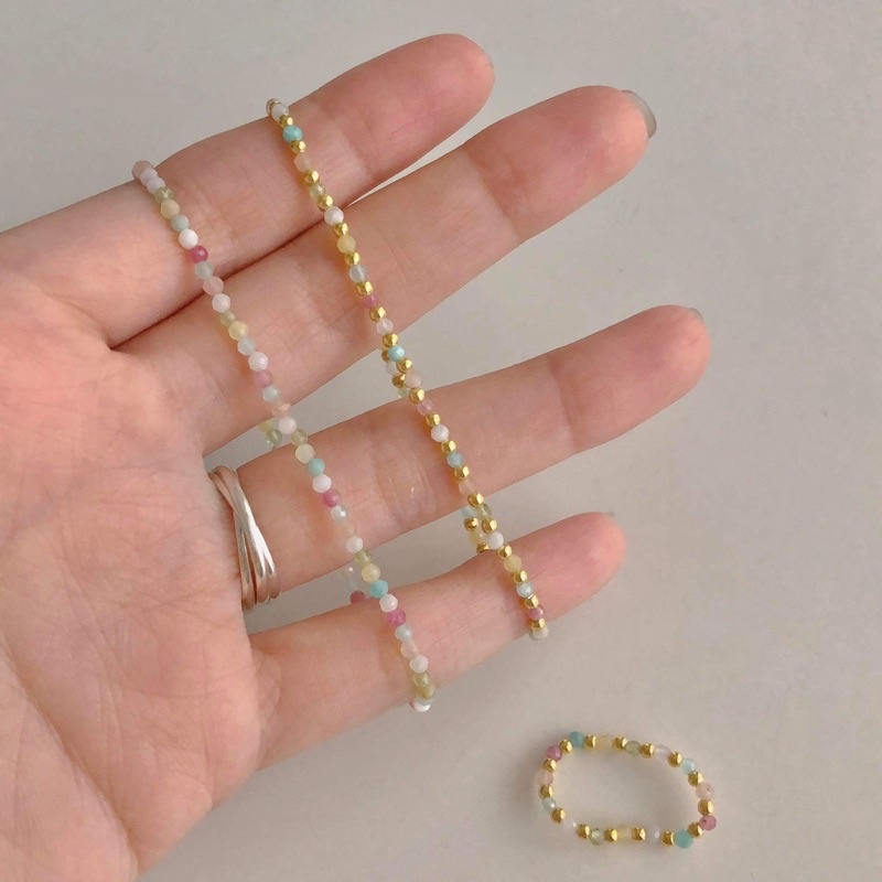 (โค้ด 3P4YE ลด 100.-) Winterwinter Jewelry Silver925 : กำไลหินแท้ร้อยด้วยเส้นเอ็น กำไลยางยืด ( ความยาว 16.5 cm )