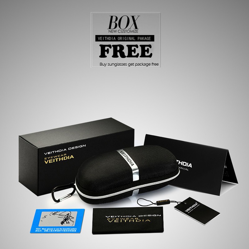 โค้ด GIFT30 ลด 30%  VEITHDIA แว่นสายตาผู้ชายอลูมิเนียมแมกนีเซียมแว่นตา HD Polarized แว่นตาชาย Eyewear 6592