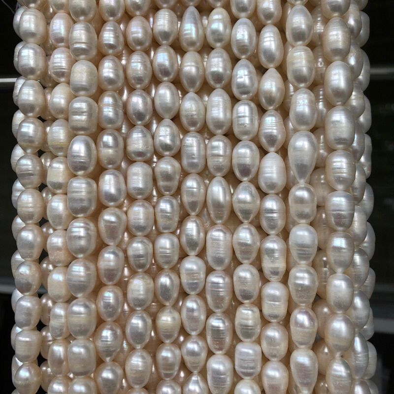ไข่มุกแท้ Fresh Water Pearl ไข่มุกน้ำจืด ทรงไข่ 10-11 mm.