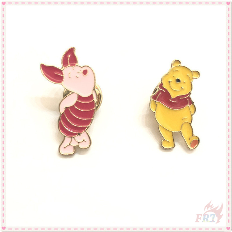 ★ Winnie The Pooh - Pooh Bear & Piglet Brooches ★ 1Pc Cartoon Creative Fashion Doodle Enamel Pins Backpack Button Badge Brooch