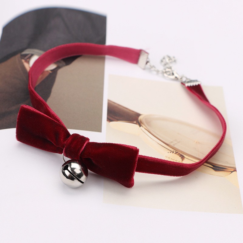 ✨พร้อมส่ง Choker โบว์ กระดิ่ง โชคเกอร์