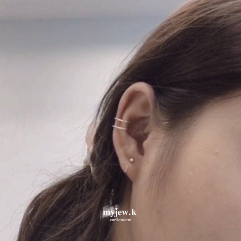 ⟡ myjew.k ต่างหูหนีบเงินแท้ : ต่างหูหนีบ earcuff ราคาต่อ 1 ชิ้น