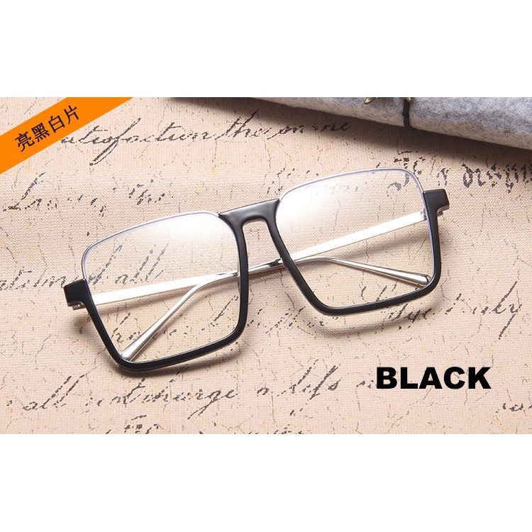 【0°-500° Short-sighted】แฟชั่น INS ผู้หญิงขนาดใหญ่สแควร์แว่นสายตาสั้นแว่นตาสำหรับคนหนุ่มสาว