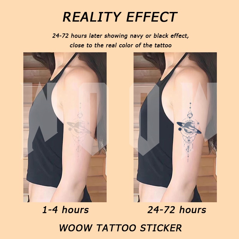 【WOOW MAGIC TATTOO】สติกเกอร์รอยสักชั่วคราว กันน้ํา 15 วัน สําหรับผู้หญิง