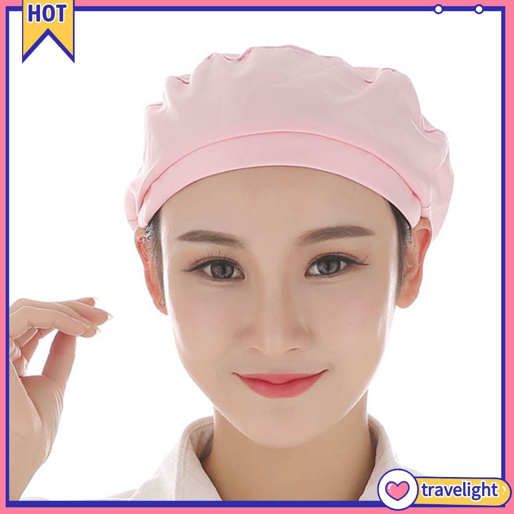 【tl-th】หมวกเชฟ ยืดหยุ่น นุ่ม ระบายอากาศ กันฝุ่น ครัว ร้านอาหาร เบเกอรี่ หมวกเชฟ