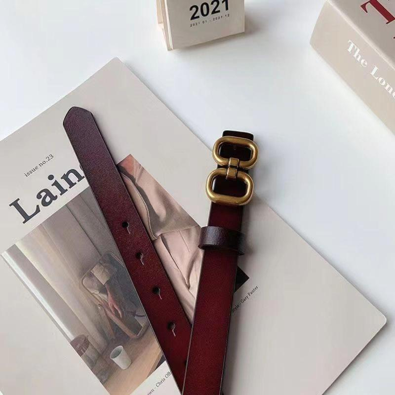 【พร้อมส่ง】เข็มขัดผู้หญิง/เข็มขัดแฟชั่น/เข็มขัดลำลอง 【ความกว้าง:2.5-3.5cm】-14