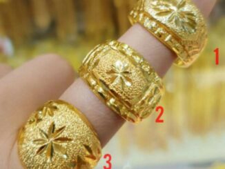 แหวนทองไมครอนงานเคลือบหนา5ระดับ น้ำหนัก 2สลึง สวยเหมือนแท้ ใส่ติดตัวได้ตลอด
