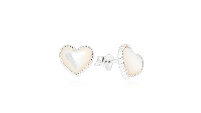 Louis Montini (Jewelry) Sterling Silver 925 Earrings ต่างหูเงินแท้ 92.5% ต่างหูผู้หญิง ฝังหินมงคล รูปหัวใจ LJER10 Louis Montini (Jewelry) Sterling Silver 925 Earrings ต่างหูเงินแท้ 92.5% ต่างหูผู้หญิง ฝังหินมงคล รูปหัวใจ LJER10